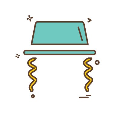 Şapka simgesi tasarım vektörü