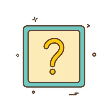 soru işareti sor simge vektör tasarımı