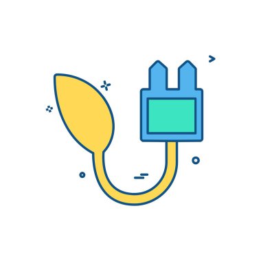 Ekoloji simgesi tasarım vektörü