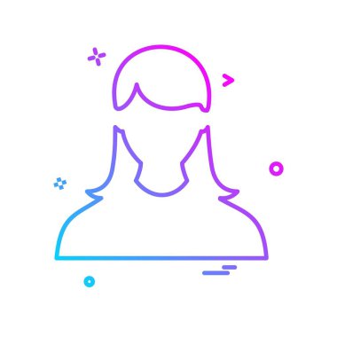 Kadın simge tasarlamak vektör