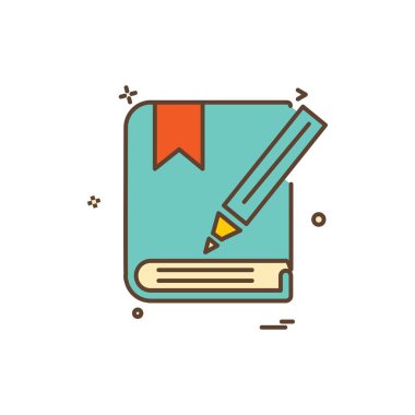 defter simge tasarlamak vektör