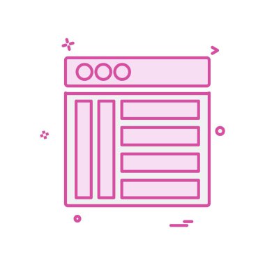 Web düzen simge tasarlamak vektör