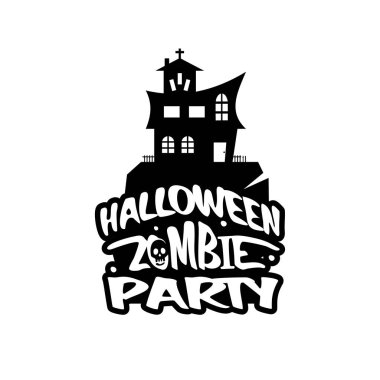 Cadılar Bayramı tasarım tipografi ve beyaz arka plan vektör ile 