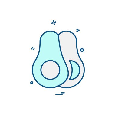 Meyve simgesi tasarım vektörü