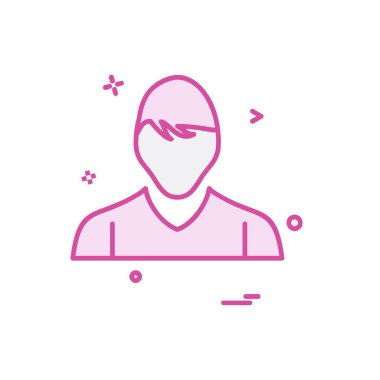 Avatar simge tasarım vektörü