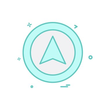 Navigasyon simgesi tasarım vektörü