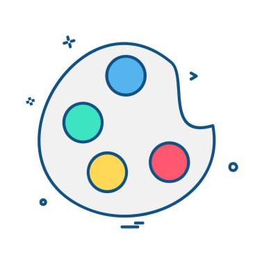 Simge tasarım vektörünü boya