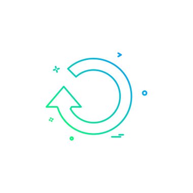 yenileme yeniden simge vektör tasarımı