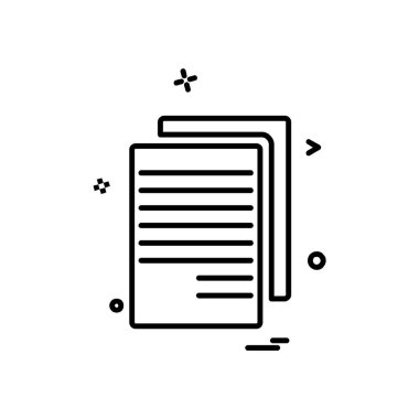 Dosya simgesi tasarım vektörü