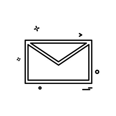 İleti simge tasarlamak vektör