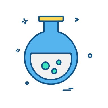 Şişesi simgesi tasarım, renkli vektör çizim