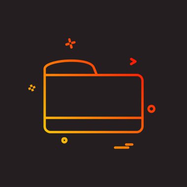 Klasör simge tasarlamak vektör