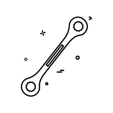 Çalışma araçlar simgesi tasarım, renkli vektör çizim 