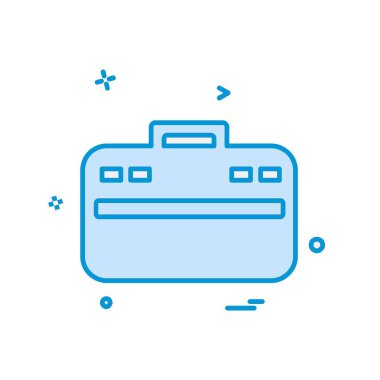 Evrak Çantası'nı simge tasarlamak vektör 