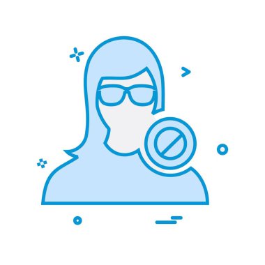 Kadın simge tasarlamak vektör