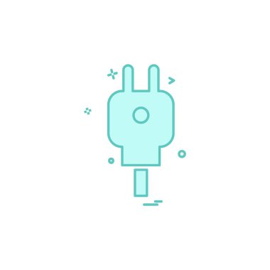 power Plug simge tasarım vektörü