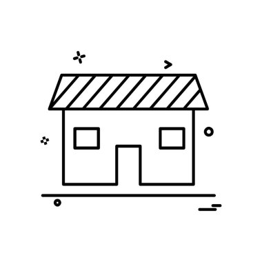 Ev simgesi tasarım vektörü