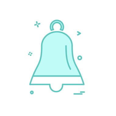 Çan simgesi tasarım vektörü