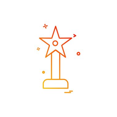 Ödül simgesi tasarım vektörü