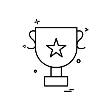 Kupası kupa simge vektör tasarımı