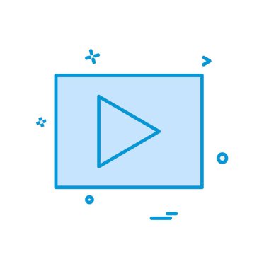 Video simge tasarlamak vektör