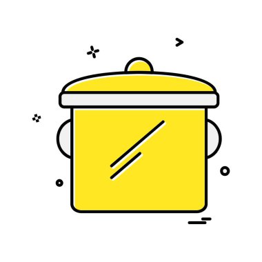 Gıda simgesi tasarım vektörü