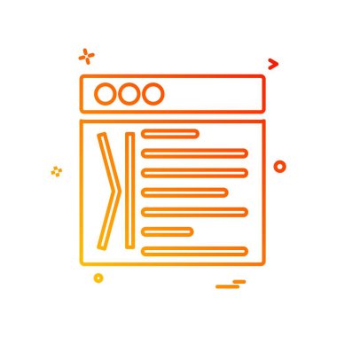 Web düzen simge tasarlamak vektör