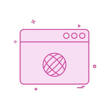 Web yerleşim simgesi tasarım vektörü