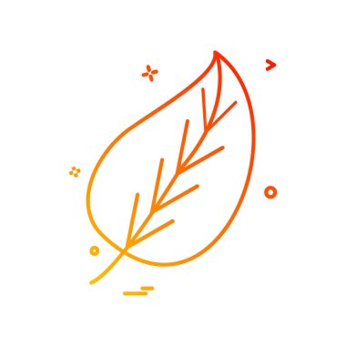 Yaprak simgesi tasarım vektörü