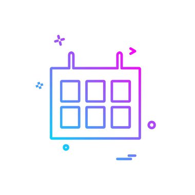 Takvim simge tasarlamak vektör 