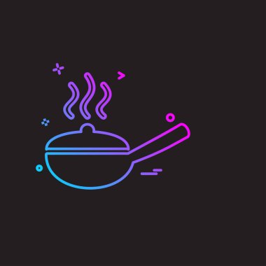 Mutfak simgesi tasarım vektörü 