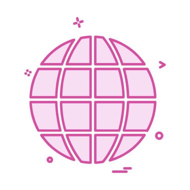 Küre simge tasarlamak vektör