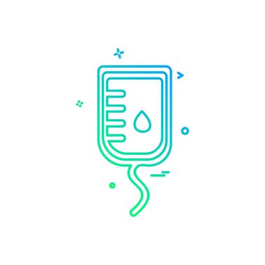 Kan simgesi tasarım vektörü