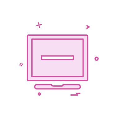 Bilgisayar simgesi tasarım vektörü