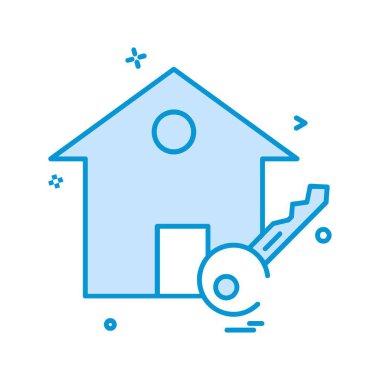 Ev simgesi tasarım vektörü 