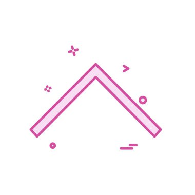 Yukarı ok simgesi tasarım vektörü