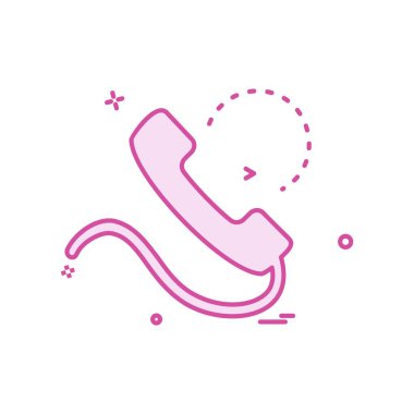 Telefon simgesi tasarım vektörü