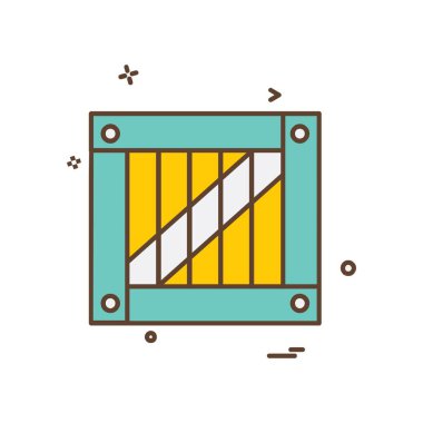 Kutu simgesi tasarım vektörü