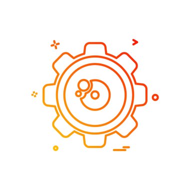 Vites simgesi tasarım vektörü