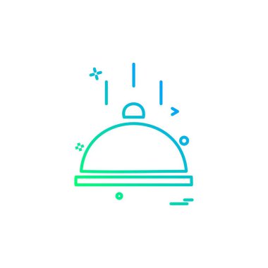 Catering yemek simge vektör tasarımı