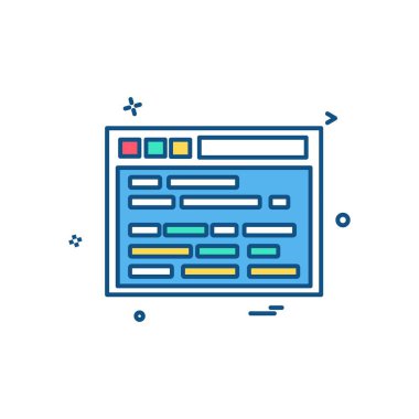 Web sitesi simge tasarlamak vektör