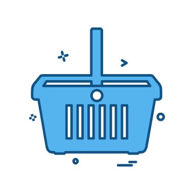 Alışveriş simgesi tasarım vektörü