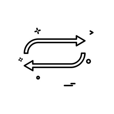 Sıfırlama simge tasarlamak vektör