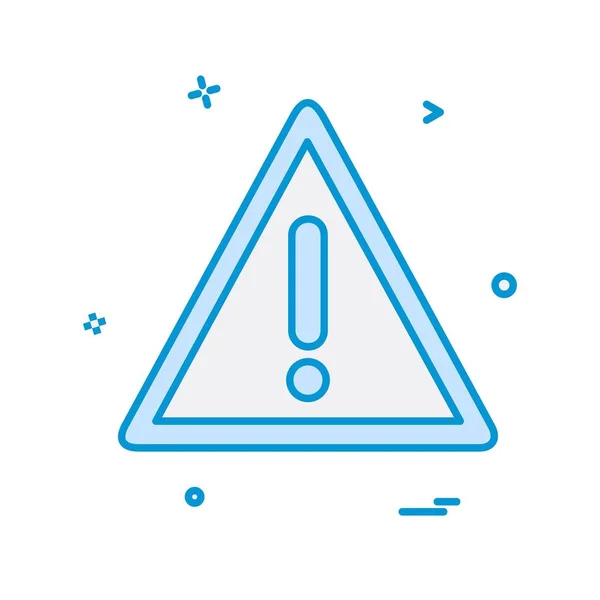 Caution Icon Design Vector — Stock Vector