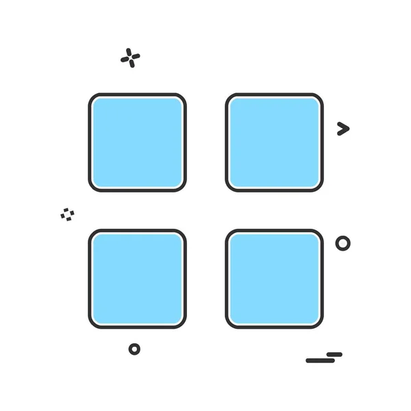 Benutzeroberfläche Schaltflächen Symbol Design Vektor — Stockvektor