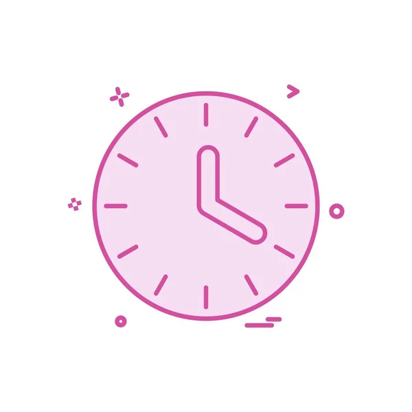 Reloj Icono Diseño Vector — Archivo Imágenes Vectoriales