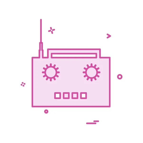 Designvektor Für Radio Symbole — Stockvektor