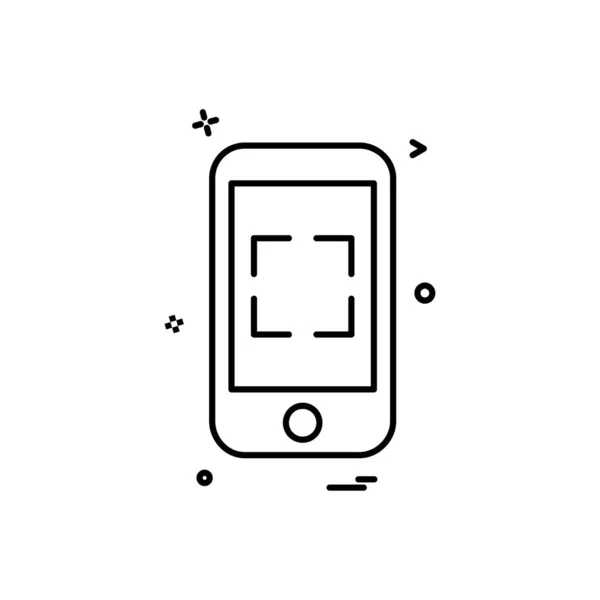 Illustrazione Vettoriale Del Design Dell Icona Dello Smartphone — Vettoriale Stock