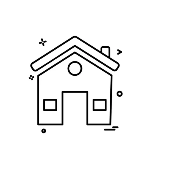 Home Icon Design Illustration Vectorielle — Image vectorielle