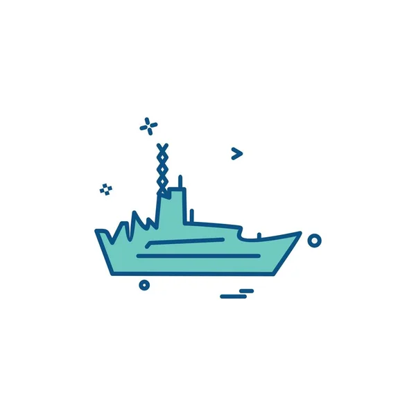 Navy Icons Design Vector — Stock Vector